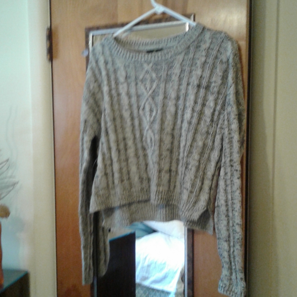G 21 cropped cable sweater